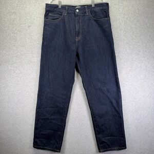 Carhartt WIP Smith Pant Jeans Mens 32x30 Blue Regular Straight Denim Dark Wash